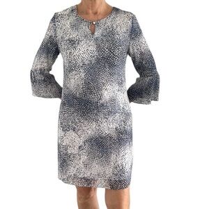 Tyler Böe Bell Sleeve Viscose Keyhole Dress Size Medium